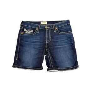 Big Star Maddie Jean Shorts Womens 29L 6.5” Inseam Bermuda Blue Denim EUC